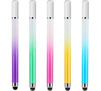 5 Pack 2 in 1 Universal Stylus Touch Screen Stylus Pen High Precision and Sensitivity for Tablet, Phone, Smartphone and All Universal Touchscreen Devices
