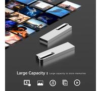 5 Pack 32GB USB 2.0 Metal USB Flash Drive with Keychain 32GB Waterproof Jump Drive Memory Sticks for Computer/Laptop Backup Storage (5 Pack 32GB 2.0,Silver)