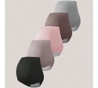 5 pack de sous-vêtements de maternité en nylon confortables, pantalons de grossesse à taille haute pour femmes enceintes au milieu et en fin de grossesse L,M,S,XLUnicoloreTissu tricoté