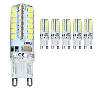 5 pack G9 3.5W Ampoule LED Lampe Spotlight Blanc Froid 6000K Matériel en Céramique 220V Angle de Faisceau 360° 320 Lumen Equivalente à Halogène de 40W