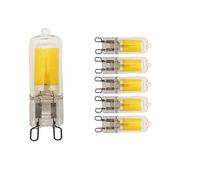 5 pack G9 3.5W Ampoules COB LED,3000K Blanc Chaud 400lm Ampoule Équivalent Ampoule Incandescente de 40W, CRI est de 80, 360° Angle de Faisceau AC220-240V Non Réglable