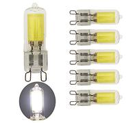5 pack G9 3.5W Ampoules COB LED,6000K Blanc Froid 400lm Ampoule Équivalent Ampoule Incandescente de 40W, CRI est de 80, 360° Angle de Faisceau AC220-240V Non Réglable