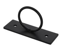 5 Pack Iron Ring Rope Support Holder, Decorative Drop Ring Brackets for Stair Railing, Deck, Wall & Ceiling Hook