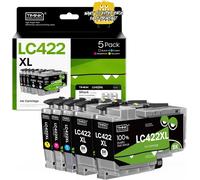 5 Pack Lc422Xl Cartouches Compatibles Pour Brother Lc422 Lc422Xl Lc-422Xlval Cartouches D'Impression Compatibles Pour Brother Mfc-J6940Dw Mfc-J5340Dw Mfc-J5345Dw Mfc-J6540Dw Mfc-J5[ENC942522]