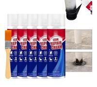 5 Pack Leak Repair Cream, Liquide D'étanchéité Transparent, D'étanchéité Revêtement Imperméable Avec Pinceau, Scellants Répare-Fuites De Toiture Imperméables, Spray Pour Cadres De Fenêtre Salle