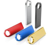 5 Pack Metal USB Flash Drive 32GB Waterproof 2.0 Mini USB Flash Drive 32GB Multicolor for Laptop Computer TV Car