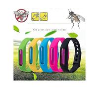 5 Pack Mosquito Repellent Silicone Wristbands with Natural Insect Protection for Outdoor Activities And Travel