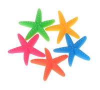 5 Pack Polyresin Starfish Coral Ornaments Aquarium Decor 1.2" Artificial Seastars For Fish For Tank Decoration Heater Light Thermometers Plants Air Pump Gravel Sand Decorations Filter Filter Light Air