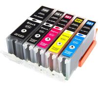 5 Pack Xxl Ink Cartridges (5 Colours) Replacement For Canon Pgi-580/Cli-581