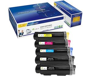 5 Packs Cartouches de Toner compatibles 6510 6515 【Extra High Rende】 5500 Pages BK 4300 Pages C m y pour Xerox 6510n 6510dn 6510dni 6510dnm 6515n 6515dn 6515dni 6515dnm - L'emballage Peut Varier