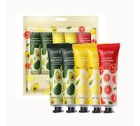 5 packs de crème pour les mains, crème hydratante pour les mains sèches et crevassées, mini crème pour les mains pour toutes les peaux, cadeaux pour les femmes avec vitamine E, aloès naturel (A)