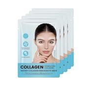 5 Pair Collagen Eye Mask, patchs pour les yeux au collagène pour les yeux gonflés et les cernes, masque pour les yeux anti-rides avec bio-collagène, complexe peptidique et vitamine C (5 Pair)