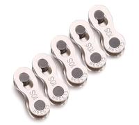 5 Paire Attache Rapide Chaîne, 10 Vitesses Vtt Fixation Rapide pour Maillons de Chaîne de Vélo pour Chaîne de 10 Vitesses Maillon Rapide Chaine Velo