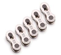 5 Paire Attache Rapide Chaîne, 9 Vitesses Vtt Fixation Rapide pour Maillons de Chaîne de Vélo pour Chaîne de 9 Vitesses Attache Rapide Chaine