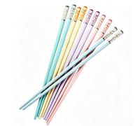 5 Paires Baguette Chinoise en Alliage de Fibre de Verre, Baguettes Chinoises Reutilisables Antiderapantes avec Motif Sakura Ambre, Baguette Japonaise Lavable au Lave-vaisselle pour Sushi et Nouilles