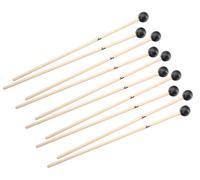 5 Paires Baguettes Battes Maillet Bâtons en Caoutchouc Dur pour Xylophone Set