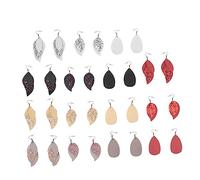 5 Paires Boucles Oreilles Cuir Pailleté de Eau Accessoire de Mode Élégant pour Occasions Spéciales