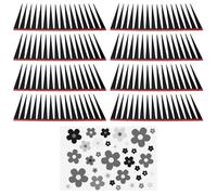 5 Paires D'Autocollants De Voiture, Motif De Fleurs De Cils, Opération Simple Et Autocollants Faciles À Déchirer, Accessoires De Décoration Extérieure De Voiture.