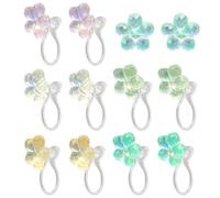 5 paires de boucles d'oreilles en plastique findTop 5 couleurs boucles d'oreilles clips d'oreille Snakehead pour femme Oreilles décoration