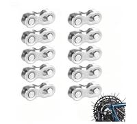 5 Paires de Chaîne de Vélo, 9 Vitesses Attache Rapide Chaîn Argent, Bicycle Chain Réutilisable, Maillons Rapide pour Connecteur de Bicyclette en Accessoires