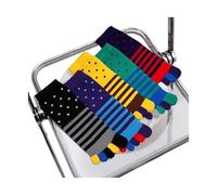 5 Paires De Chaussettes À Bout Coloré For Hommes, Grands , Automne Hiver, Coton Épais, Rayures Couleur Vive, Joyeuses Cinq Doigts EU45 46 pour Pilates, Danse, Fitness, Hôpita(Mix Colors(5 Pairs))