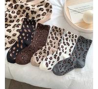 5 paires de chaussettes de cheville en mélange d'angora à imprimé léopard pour femmes, dans les tons rouges et bordeaux, cadeau de Noël 39-42,36-39,10 paires 39-42,10 paires 36-39,1 paire de 39-42 alé