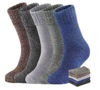 5 Paires De Chaussettes D'hiver Épaisses Et Chaudes Pour Hommes Multicolore 1 M