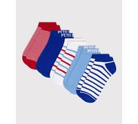 5 paires de chaussettes enfant en coton à rayures et unies Petit Bateau - multicouleur - Taille 3/4 ans (pointure 23/26) P23/26 multicouleur
