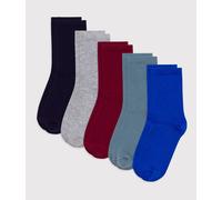 5 paires de chaussettes enfant unies en coton Petit Bateau - multicouleur - Taille 3/4 ans (pointure 23/26) P23/26 multicouleur