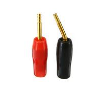 5 paires de connecteurs de fil banane 2mm, noir et rouge, fiche plaquée or, pour câble de haut-parleur Hifi