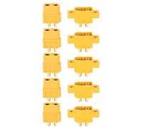 5 Paires De Connecteurs Multicoptères RC Connecto Connecteur De Prise Mâle Montable Sur Panneau Connecteur XT60E M XT60 Pour RC Multicopter Aircraft FPV Racing Drone