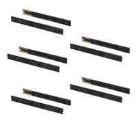 Emuca Coulisses à billes 45×450 mm – sortie totale, fermeture amortie, 35 kg, noir – Lot 5 paires