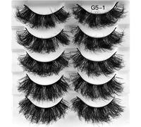 5 Paires De Faux Cils Épais Multicouches - Cils De Vison 8d Professionnels Réutilisables - Faux Cils Naturels Et Imperméables Épais Et Moelleux Faux Cils De Vison