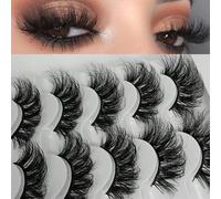 5 paires de faux cils moelleux 8D, cils longs naturels, faux cils dramatiques à volume ébouriffé complet, bandes de faux cils Fibre synthétique