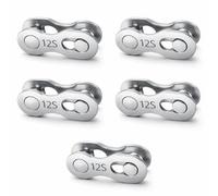 5 Paires de Maillons Manquants pour Vélo 6/7/8/9/10/11/12 Vitesses Maillon de Chaîne de Vélo à Dégagement Rapide(12 Vitesses)