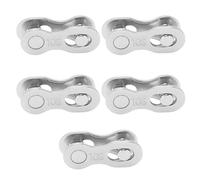 5 Paires de Maillons Manquants pour Vélo 6/7/8/9/10/11/12 Vitesses Maillon de Chaîne de Vélo à Dégagement Rapide(10 Vitesses)