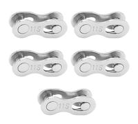 5 Paires de Maillons Manquants pour Vélo 6/7/8/9/10/11/12 Vitesses Maillon de Chaîne de Vélo à Dégagement Rapide(11 Vitesses)