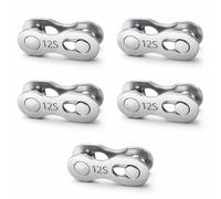 5 Paires de Maillons Manquants pour Vélo 6/7/8/9/10/11/12 Vitesses Maillon de Chaîne de Vélo à Dégagement Rapide(12 Vitesses)