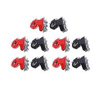 5 paires de pinces de bornes de batterie, connecteur de câblage de batterie à démontage rapide, kit de couvercles de bornes de batterie en laiton galvanisé avec bornes rouge et