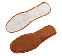 5 Paires De Semelles Intérieures D'hiver En Coton Peluche, Épaisses, Chaudes Et Absorbant La Sueur, Antigel For Hommes Femmes(Borwn-C,EU42-260mm)