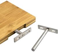 5 paires de supports d'étagères flottants pour étagère murale, étagère flottanteinvisible | Support d'étagère en bois 3 pouces - support d'étagère invisible pour étagère suspendue bibliothèque | suppo