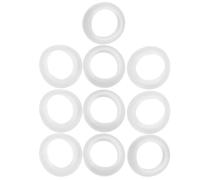 5 Paires Joint de Drainage Épais, Anneau D’étanchéité | Plastique Blanc, Modèle 37 à 38mm, Bagues Supérieure et Inférieure, Pose Simple