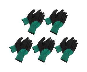 5 Paires Moufles Anti-morsure pour Petits Animaux Pvc, Cinq Doigts