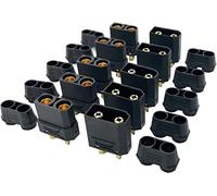5 paires noir amass xt90 XT - 90 mâle femelle Bullet Head RC batterie au lithium moteur thermorétractable tube connecteur d'alimentation