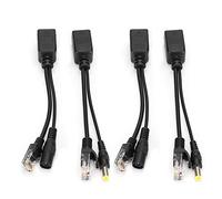 5 Paires Power Over Ethernet PoE Splitter Adapter Injecteur Alimentation 12V pour Système De Caméra IP Performant Et Stable黑色