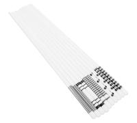 5 Paires Set de Baguettes en Céramique, Style Classique Bicolore | Motifs Simples et Élégants, Usage Maison ou Petit Repas, Surface Facile à Nettoyer, Couleur Blanc
