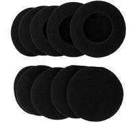 5 Pairs 60 mm/2.4 Inch Replacement Foam Ear Pads for Logitech H600 H330 H340 / Aiwa HP-CN5 / Labtec Axis 502 Headphones Black