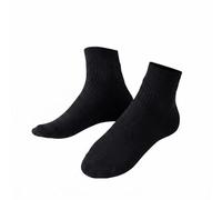 5 Pairs Men's Cotton Odor-resistant Short Socks Thin Style for Spring and Autumn, Ankle Socks Color for Spring and Summer, Breathable Lightweight Casual for Daily Wear (Black 5 Pairs)