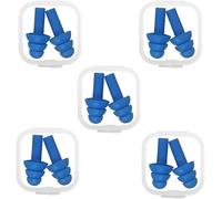 5 Pairs Silicone Ear Plugs For Sleeping,Swimming,Waterproof Earplugs,Reusable Noise Reduction Earplugs Suitable For Work,Sleep