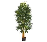 5 palmiers Phoenix artificiels avec tronc naturel